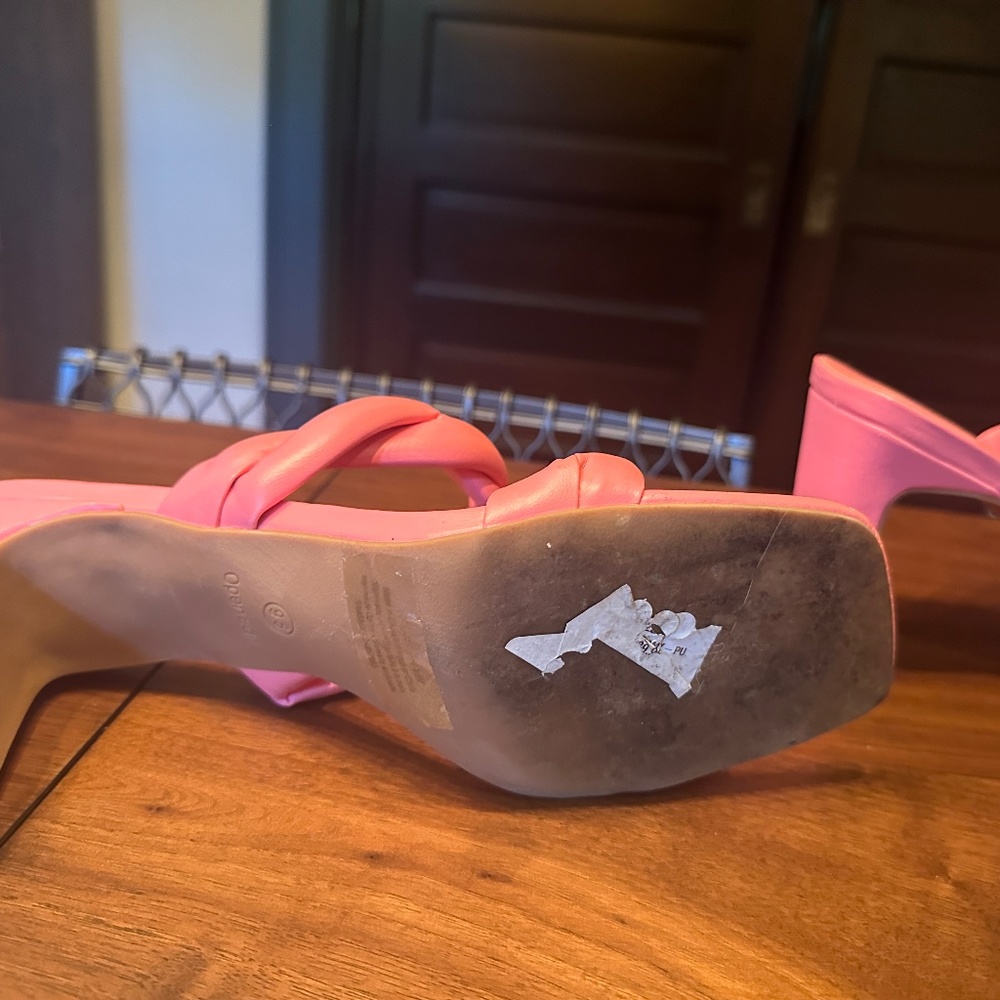 Pink Open Edit Sandals - Picture 4 of 4